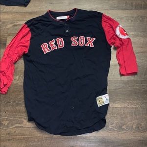 Red Sox mitchel and ness baseball shirt